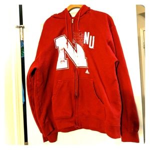 Nebraska Husker Zip Hoodie